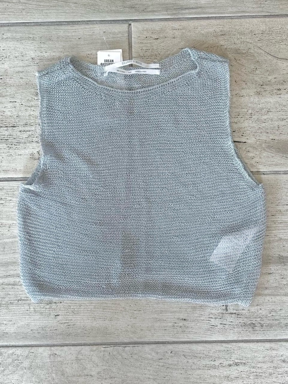 ✨Silence + Noise sheer knit tank✨